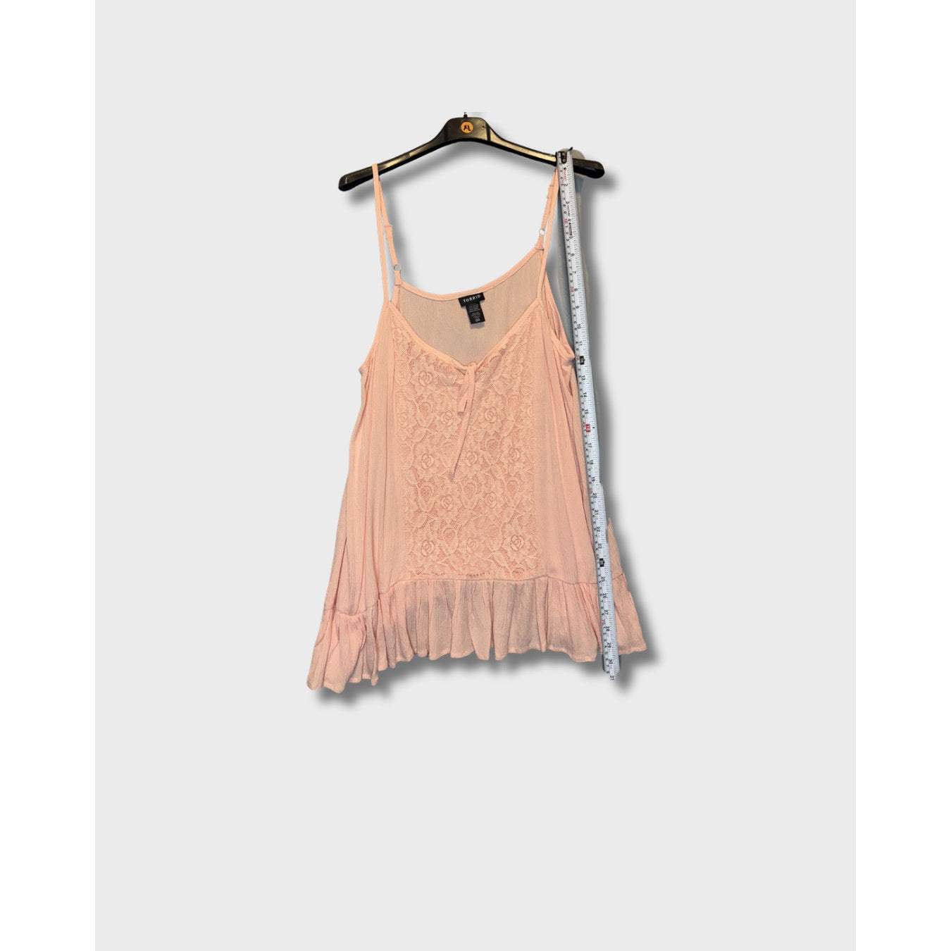 Blusa traslucida rosada marca Torrid Talla 00 Plus