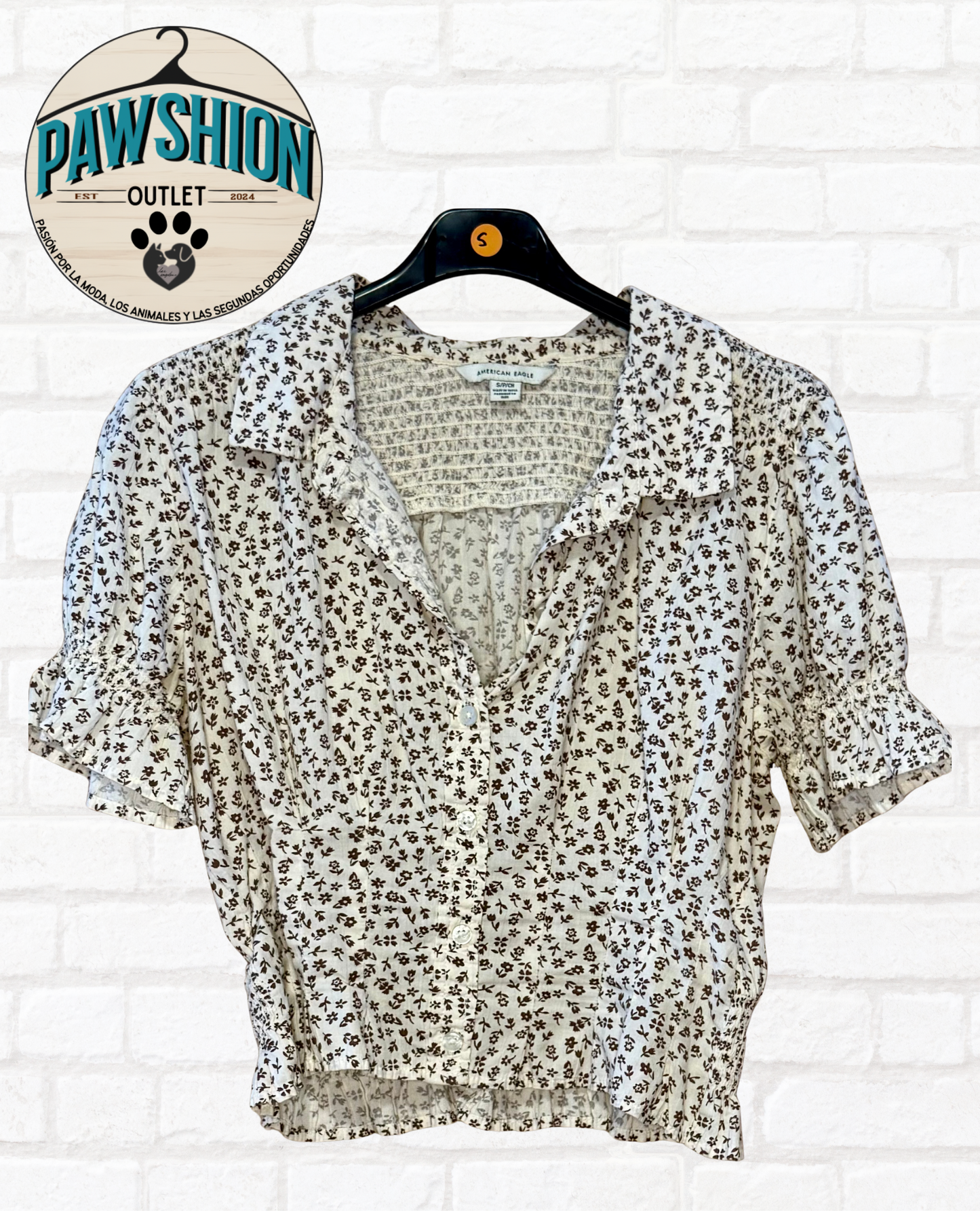 Blusa de manga corta