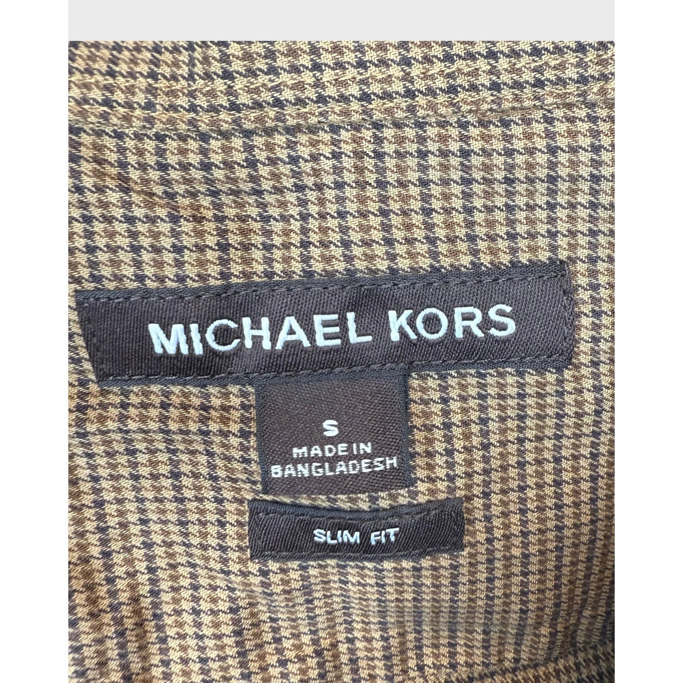 Camisa manga larga de cuadros- Michael Kors