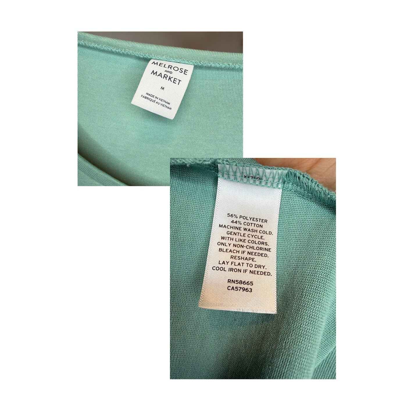 MELROSE & MARKET - Vestido ajustado fruncido sin mangas verde oliva - talla M