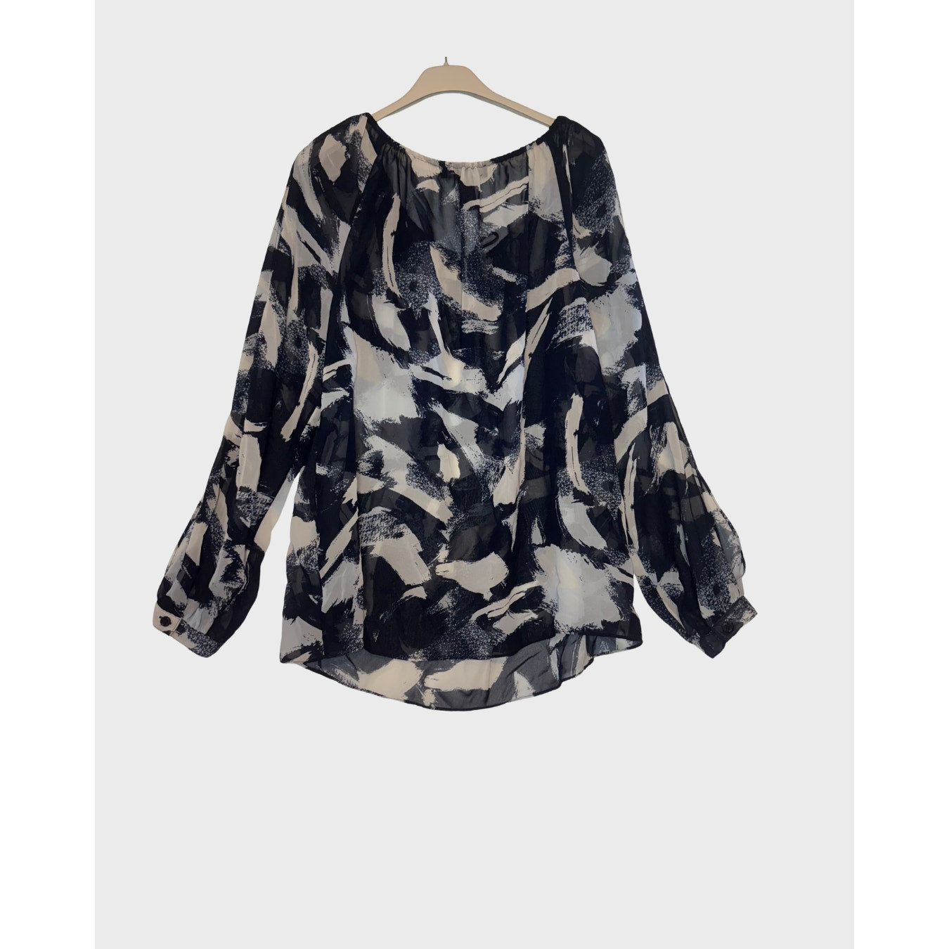 Blusa manga larga estampada- INC International Concepts