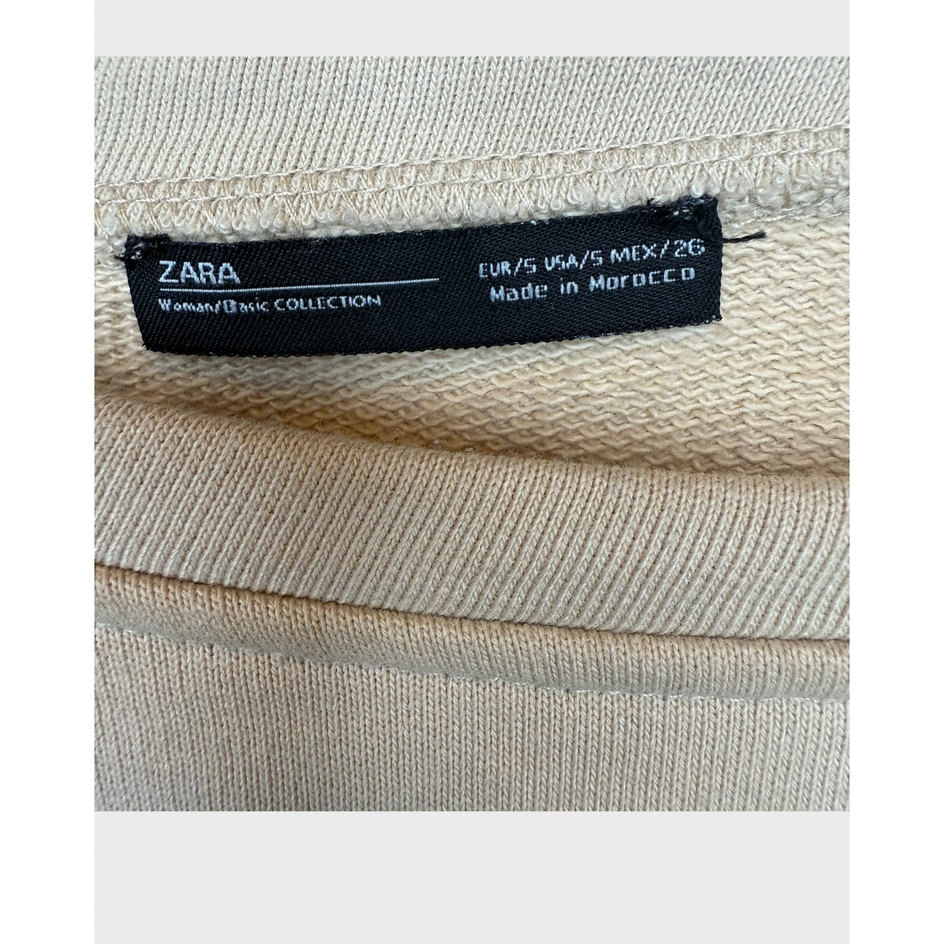 Sudadera corta Zara con lazo para Mujer