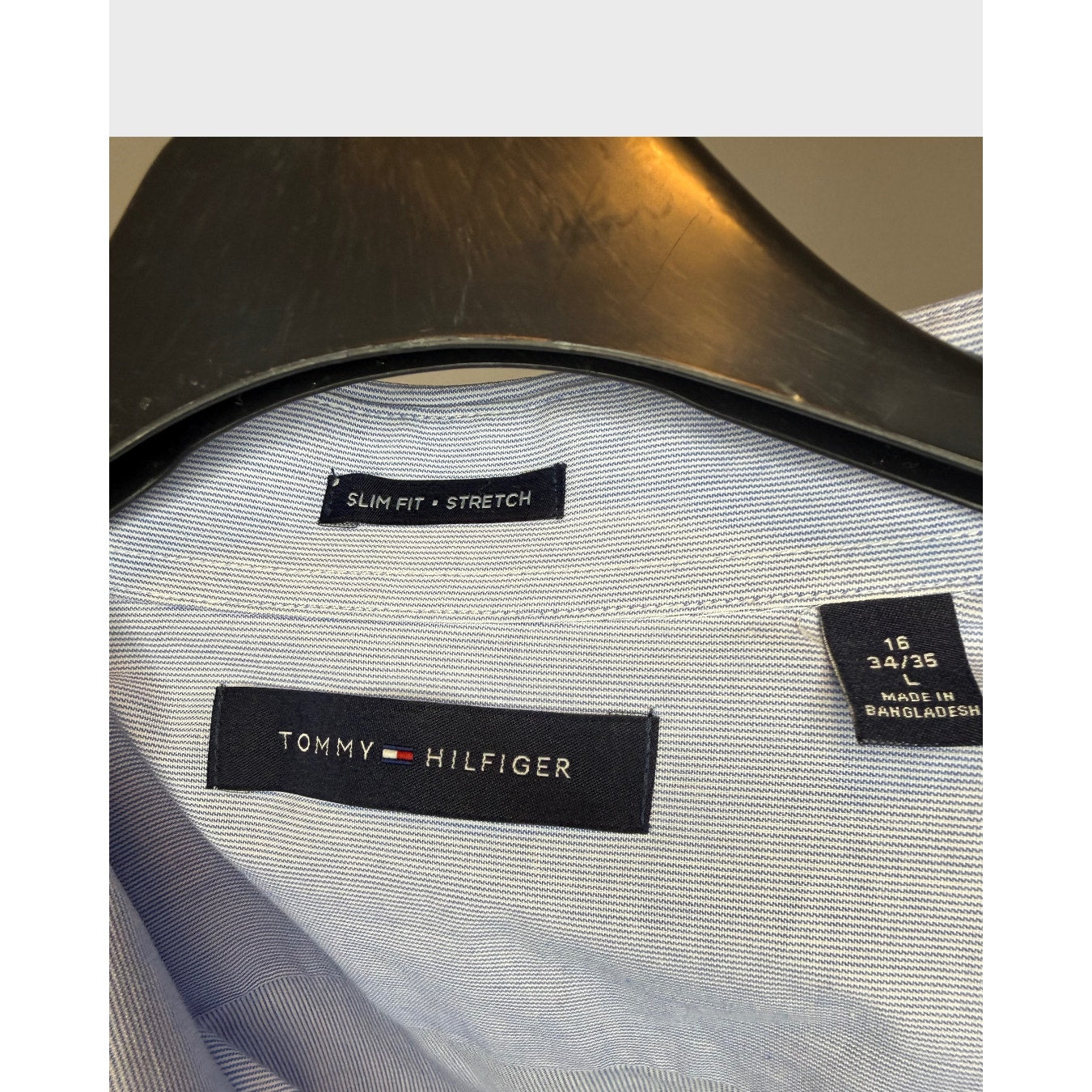 Tommy Hilfiger - Camisa  manga larga slim fit Talla L