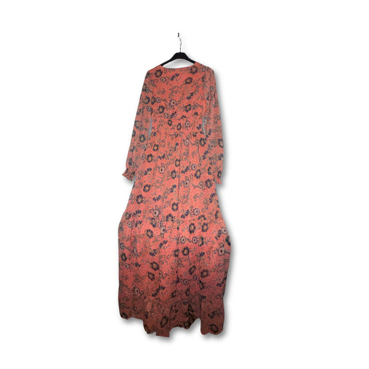 PATRONS OF PEACE - Vestido maxi floral de manga larga estilo bohemio talla XS
