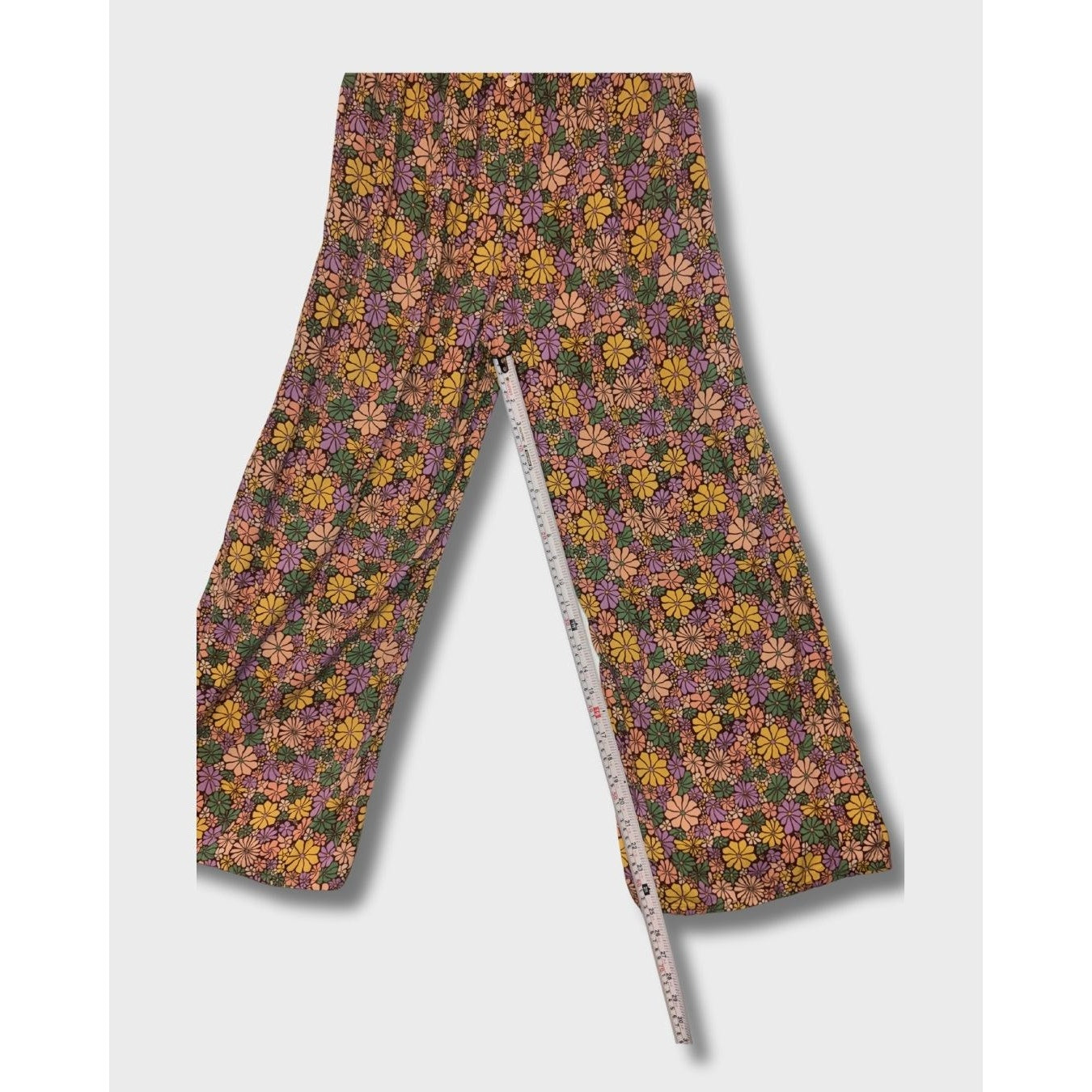 ROXY - Women floral print wide leg pants size S