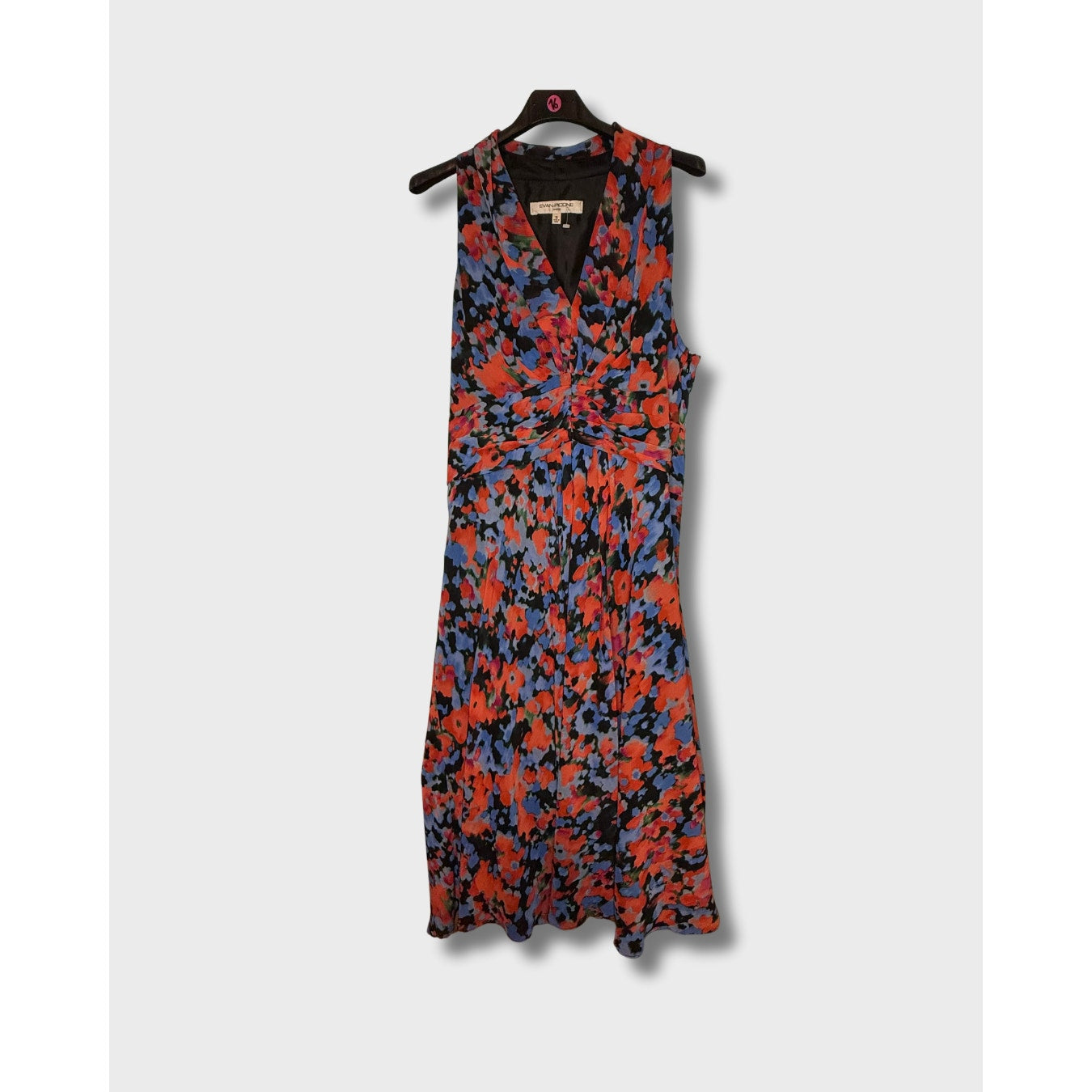 Vestido estampado cuello V
