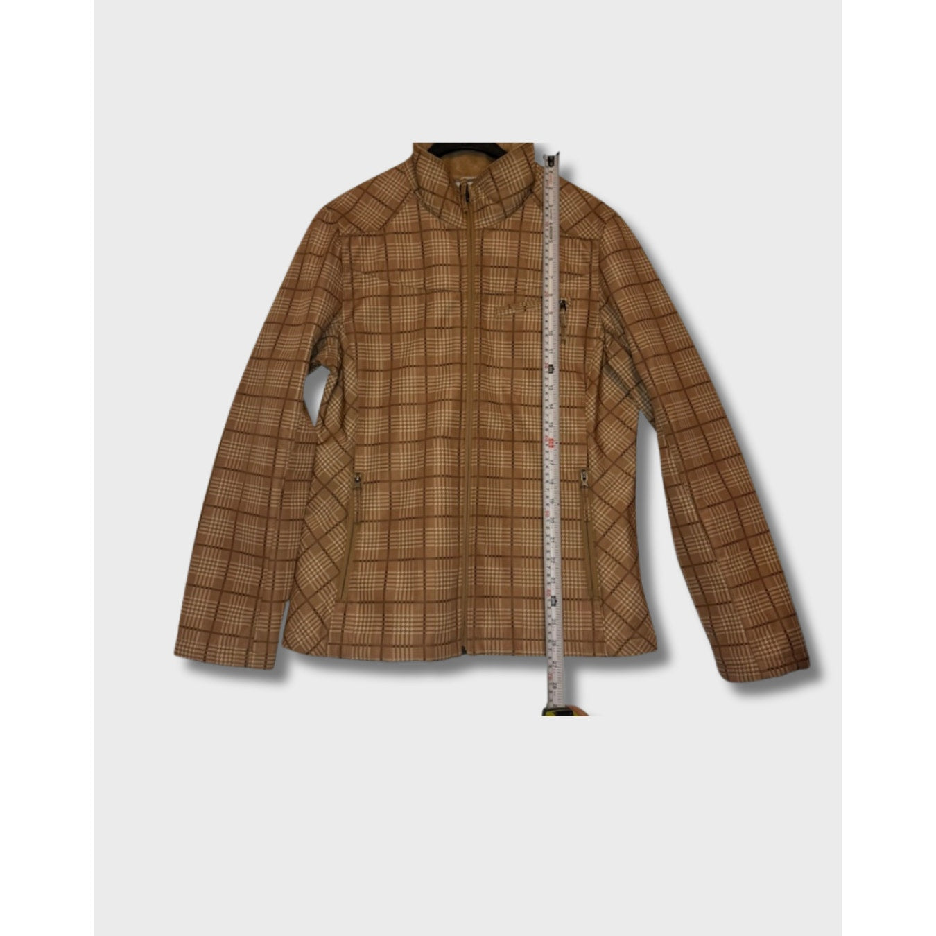 Chaqueta de cuadros marrón- IZOD