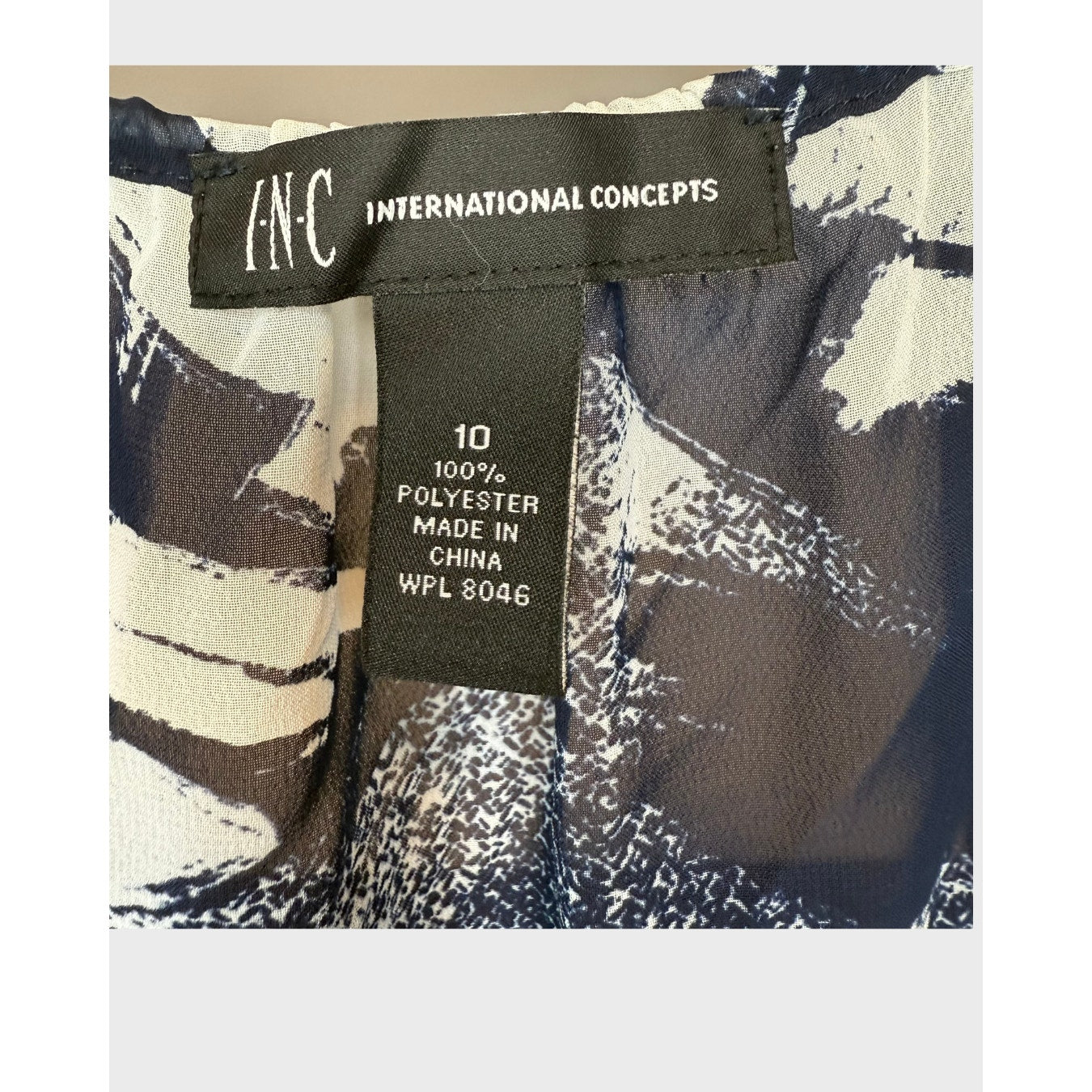 Blusa manga larga estampada- INC International Concepts