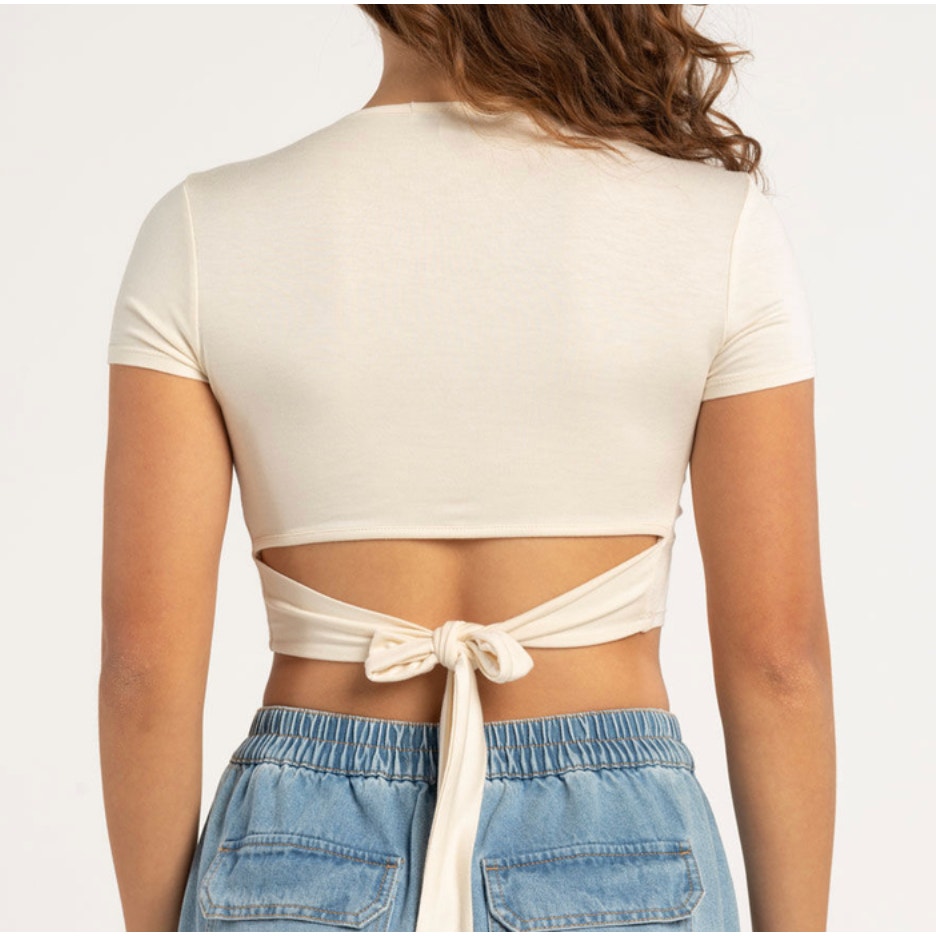 Crop Top Beige Marca RSQ Talla M