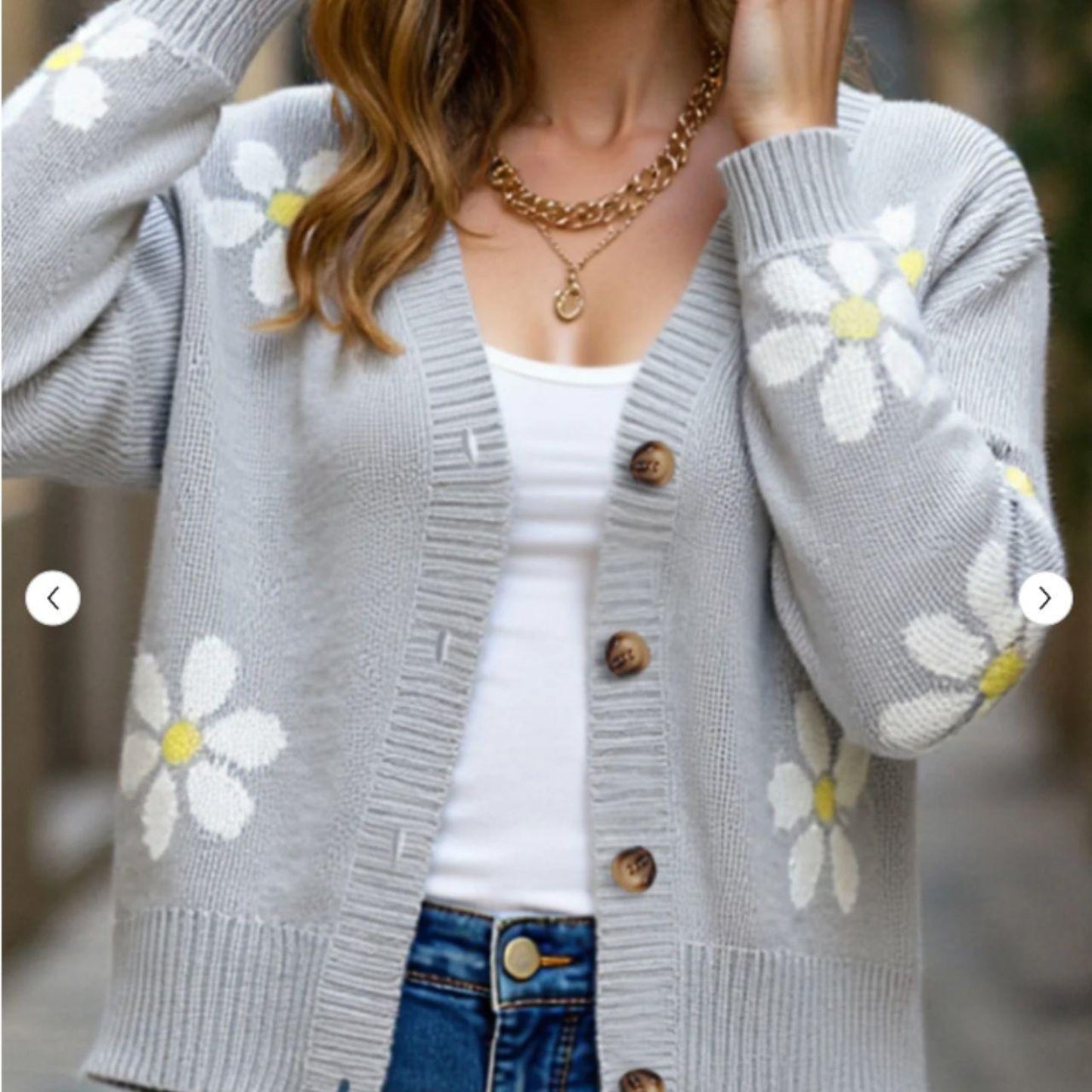 Womens cardigan sweaters floral