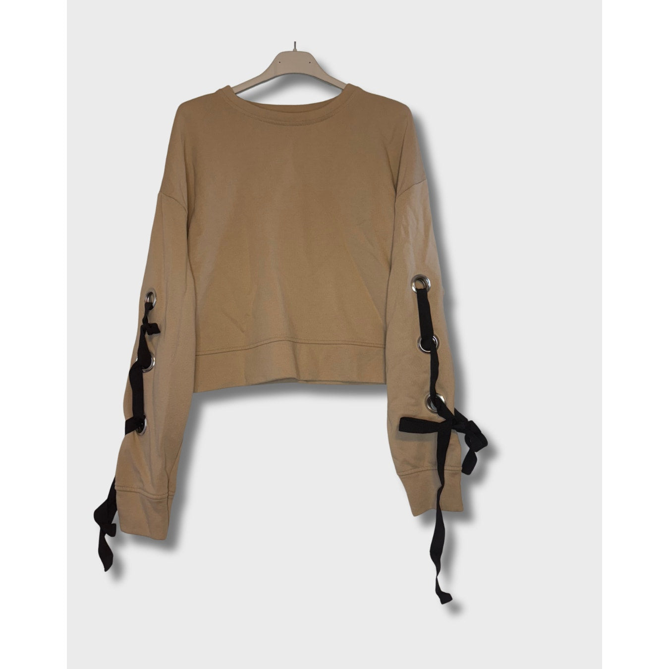 Sudadera corta Zara con lazo para Mujer