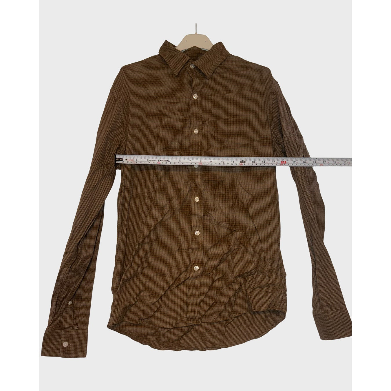 Camisa manga larga de cuadros- Michael Kors