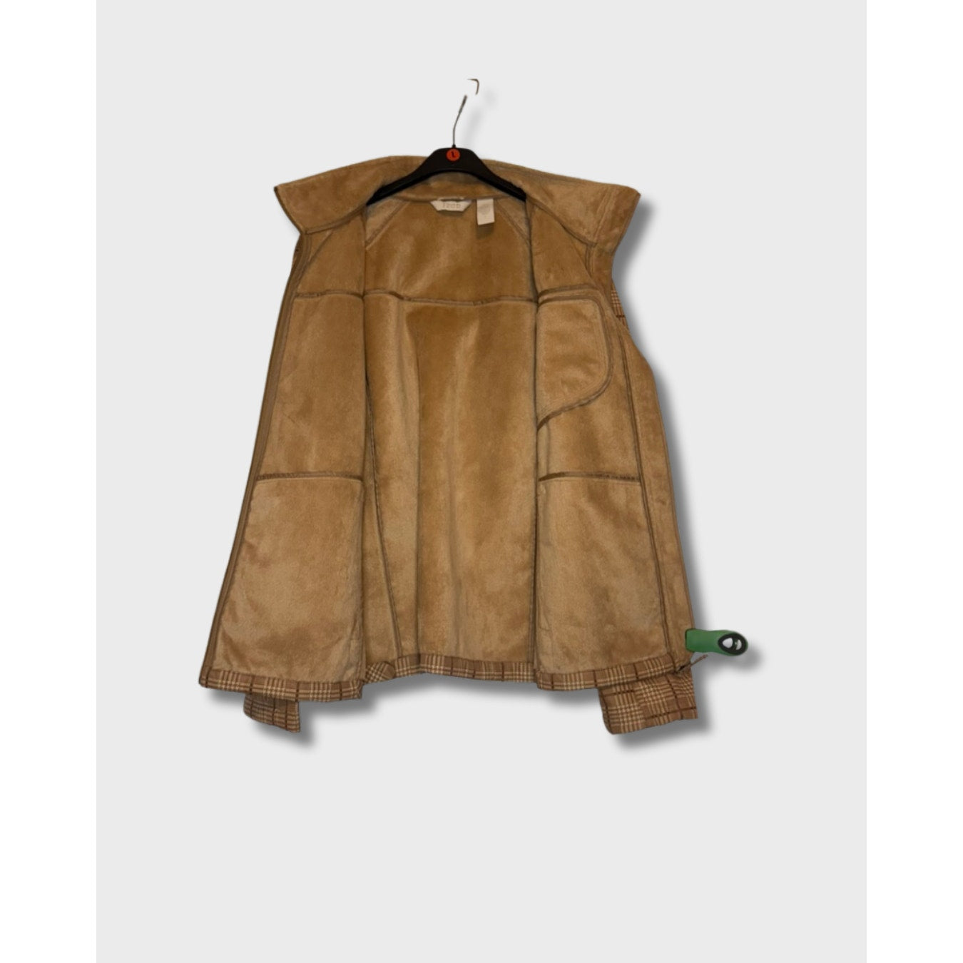 Chaqueta de cuadros marrón- IZOD