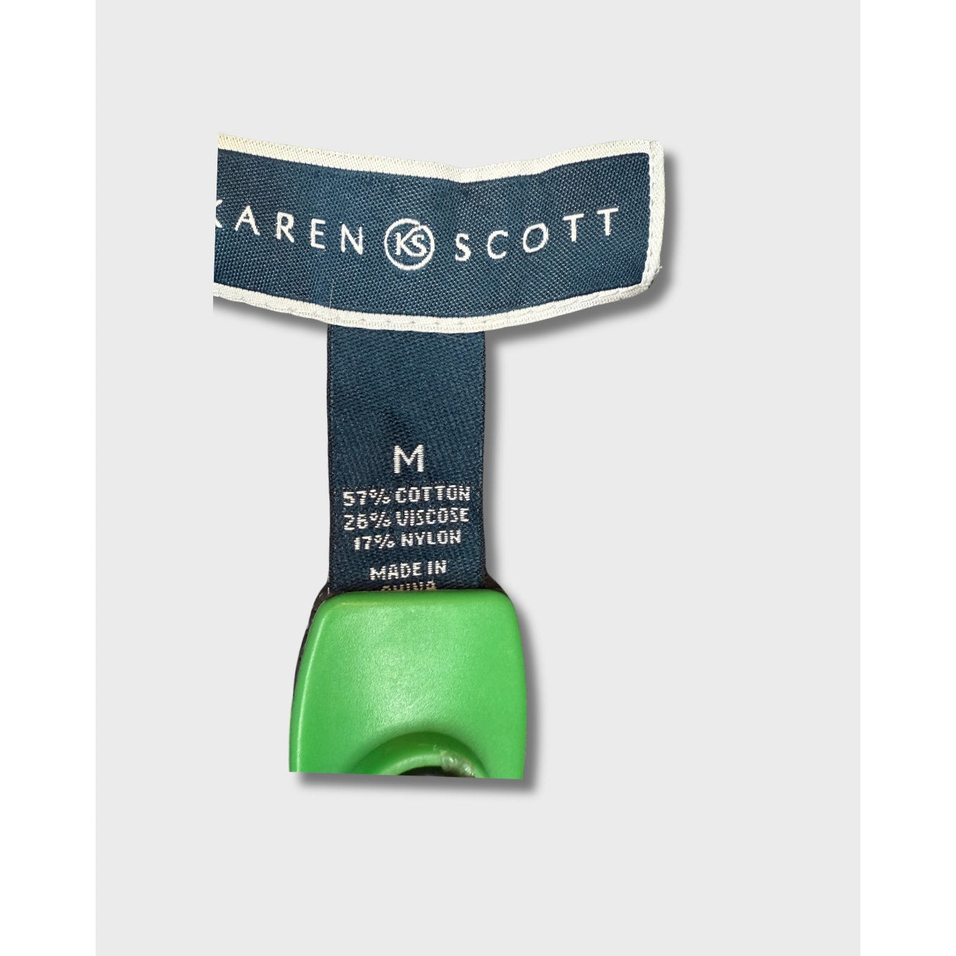 Suéter tipo cárdigan gris carbón de Karen Scott - Talla mediana para mujer