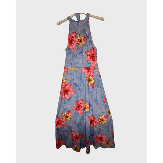 Vestido largo elegante de flores