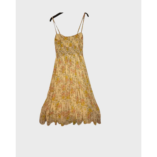 Vestido floral amarillo