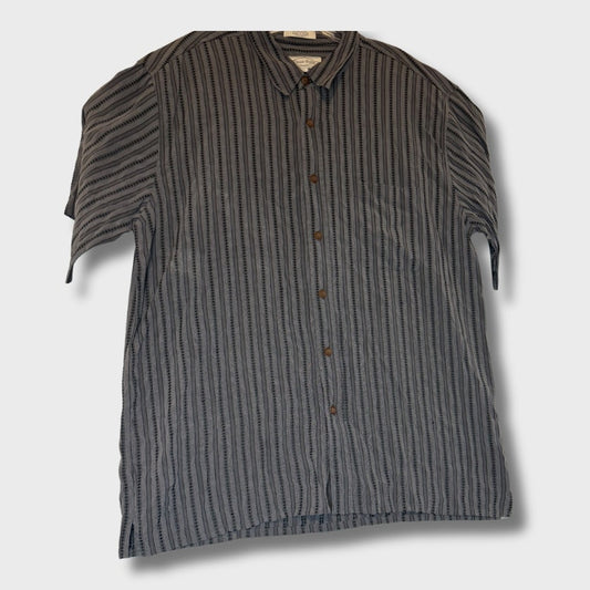 Camisa de hombre manga corta marca Eighty Eight Gris Talla XL