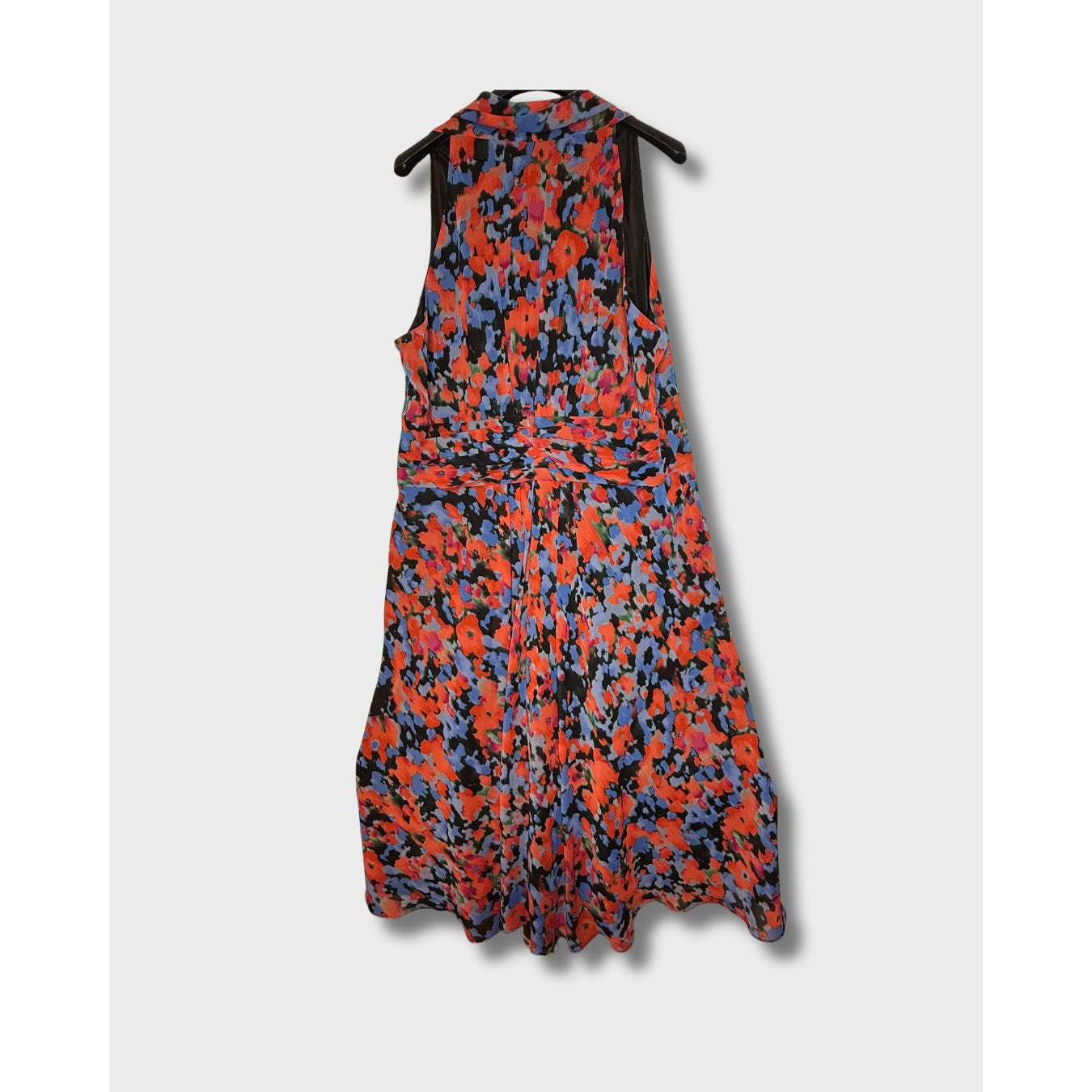 Vestido estampado cuello V