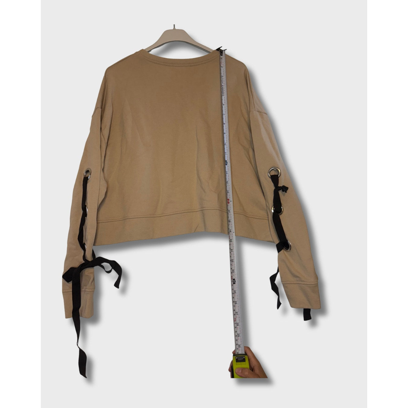 Sudadera corta Zara con lazo para Mujer