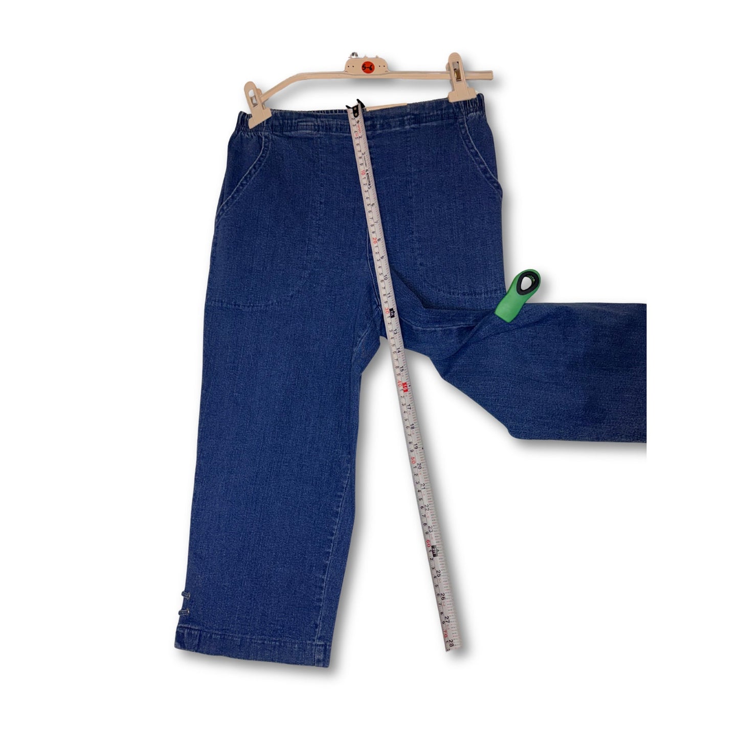 CROFT & BARROW - Mid-rise skimmer jeans with lattice hem detailing size S