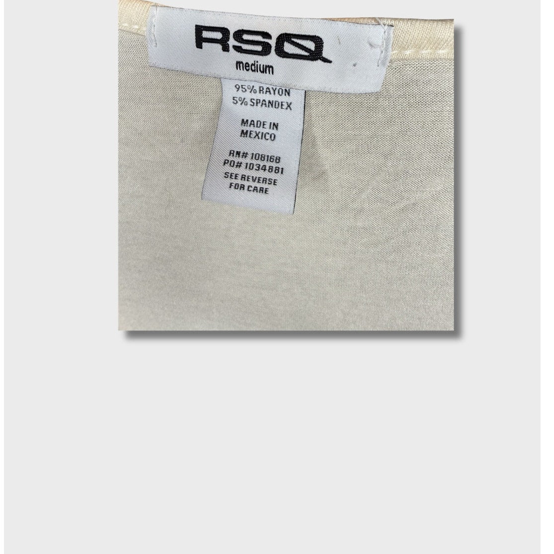 Crop Top Beige Marca RSQ Talla M