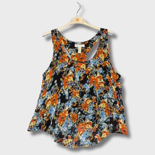 Blusa sin manga floral marca ambiance apparel talla L