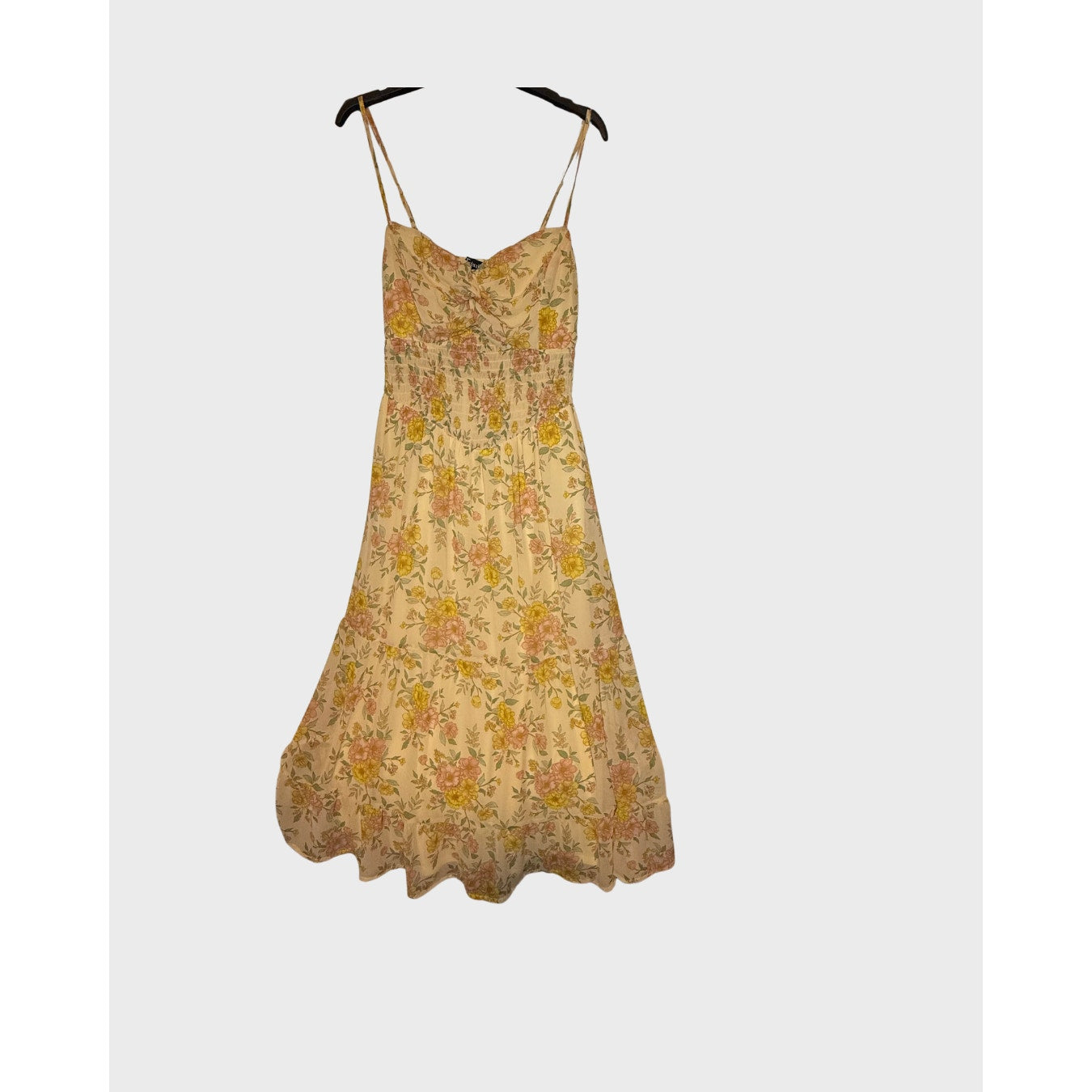 Vestido floral amarillo