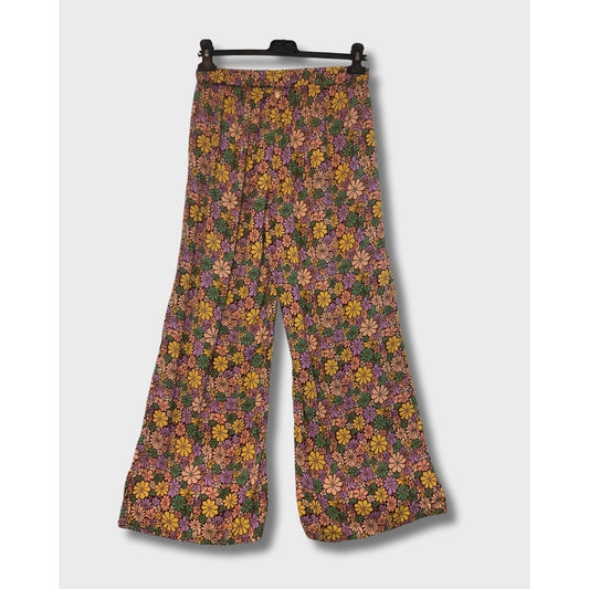 ROXY - Women floral print wide leg pants size S